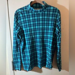 Blue/green Plaid Turtleneck